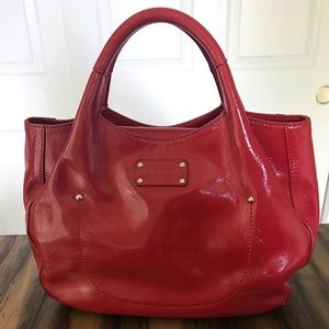 Patent red Kate Spade purse